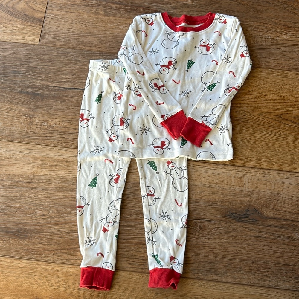 Carter's Child of Mine Holiday‎ Pajamas-2 Piece Snowman Boy / Girl Size 2T